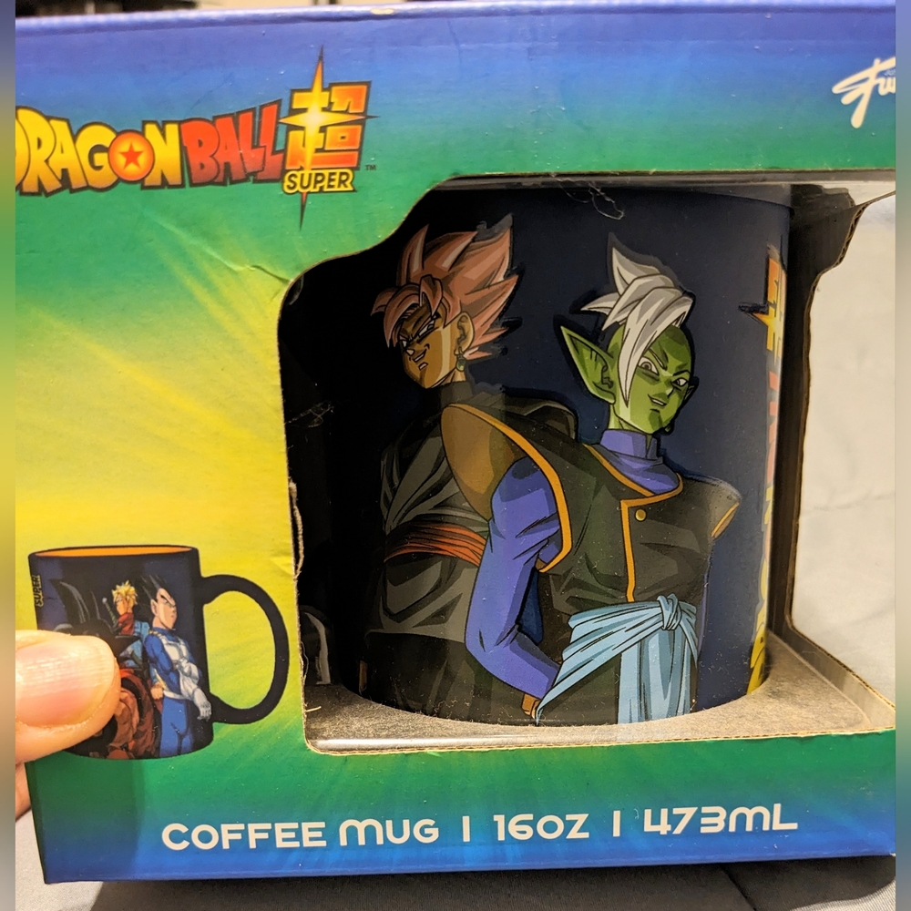 DragonBall Super Blue and Orange 16 Oz. Coffee Mug